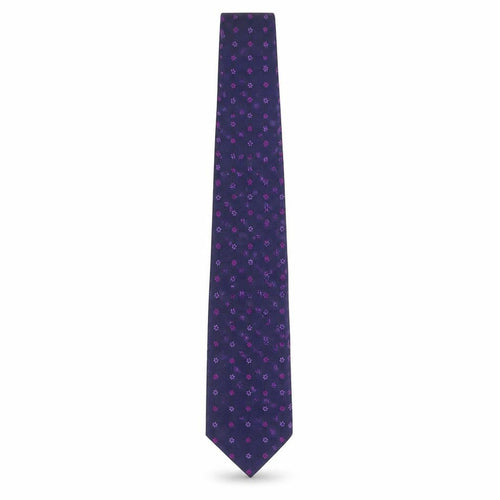 Sartorial Men's Purple Floral Silk Tie One Size