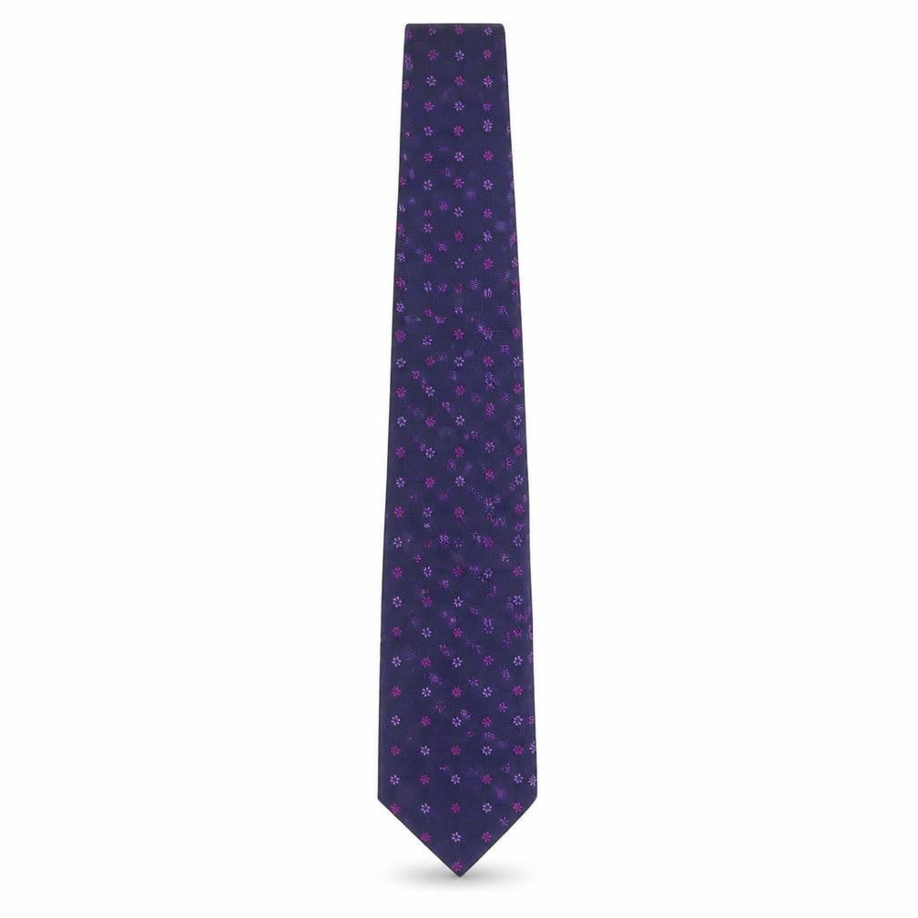 Sartorial Men's Purple Floral Silk Tie One Size