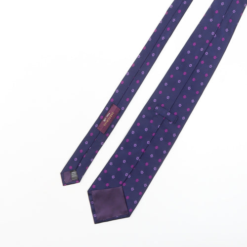 Sartorial Men's Purple Floral Silk Tie One Size