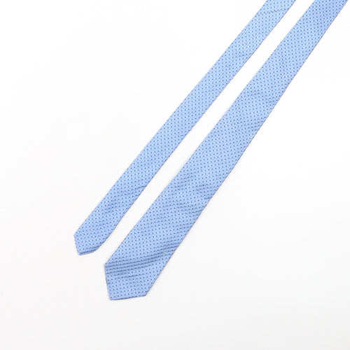 Armani Collezioni Men's Blue Silk Polka Dot Tie