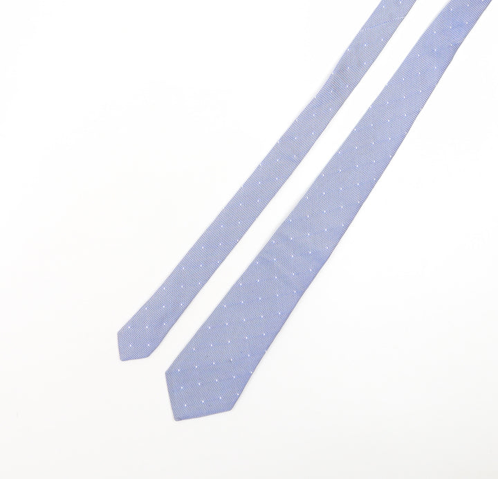 Charles Tyrwhitt Blue Silk Slim Tie Men’s Polka Dot Handmade