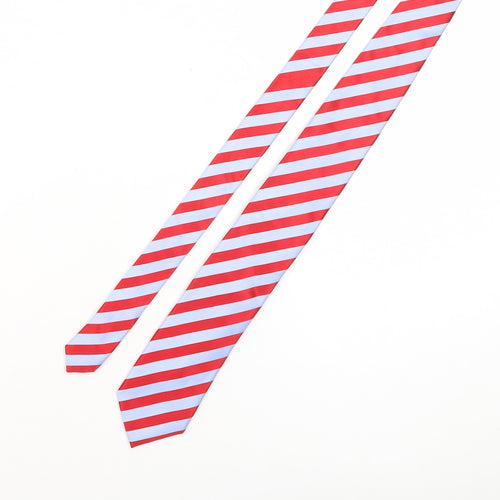 Simon Carter Red Striped Silk Men's Tie