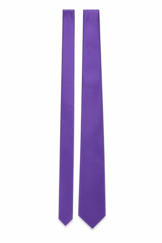 Front view of Thomas Nash Men's Purple Tie in Polyester, One Size