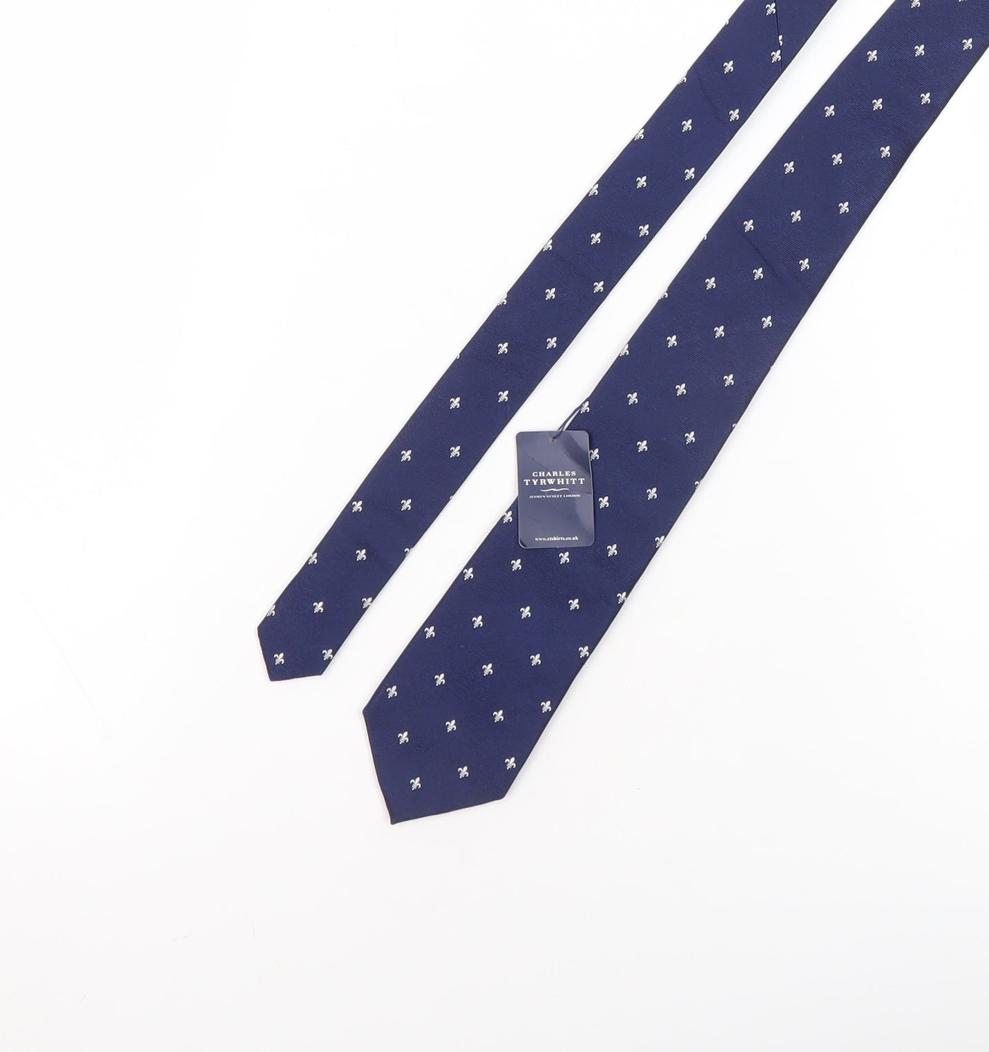 Charles Tyrwhitt Men's Blue Silk Tie