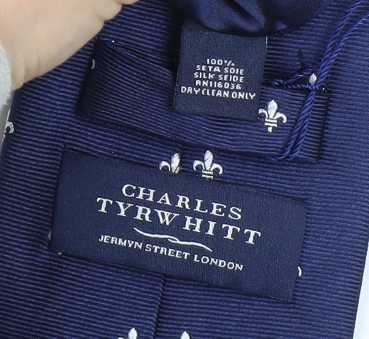 Charles Tyrwhitt Men's Blue Silk Tie