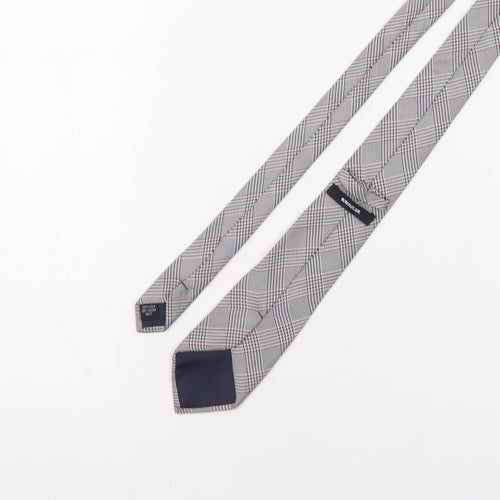 Baumler Men's Multicoloured Plaid Silk Tie