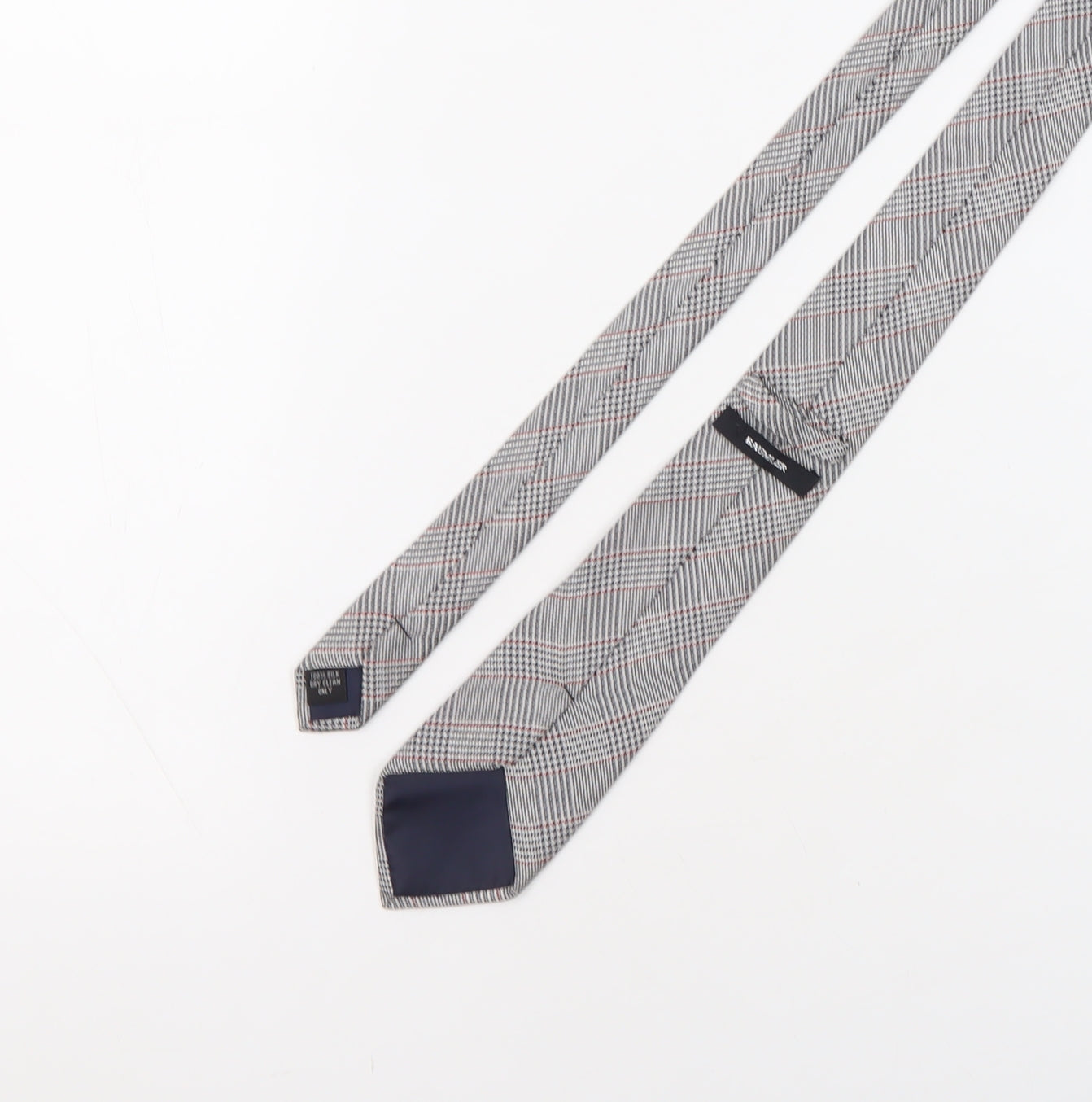 Baumler Men's Multicoloured Plaid Silk Tie