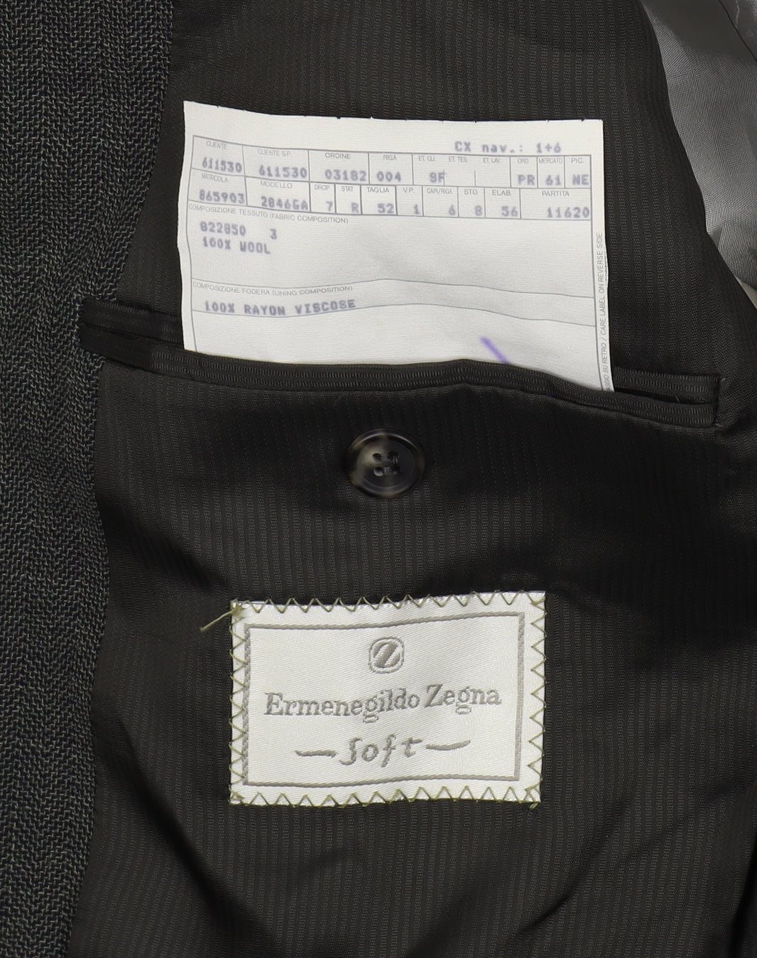 Ermenegildo Zegna Men's Grey Blazer, Size 42, Classic Formalwear