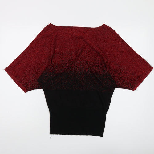 GNW Women's Red Boat Neck Jumper, Size S, Casual Chic