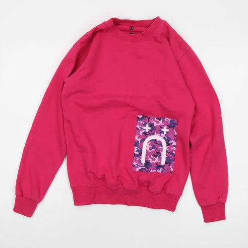 Little White Lies Womens Pink XS Pullover Sweatshirt