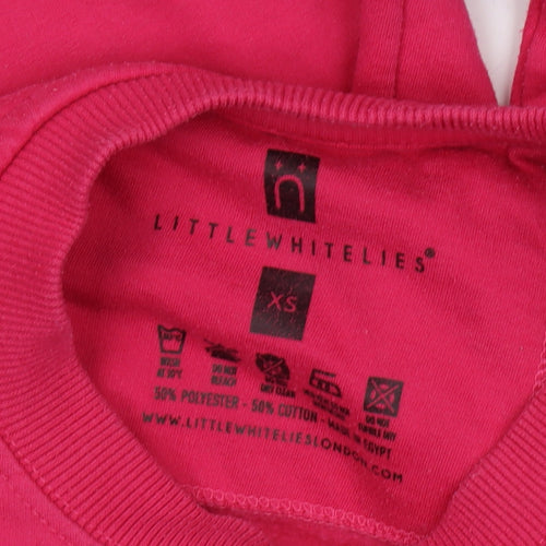 Little White Lies Womens Pink XS Pullover Sweatshirt