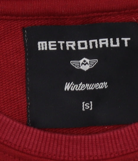 Metronaut Unisex Red Pullover Sweatshirt S