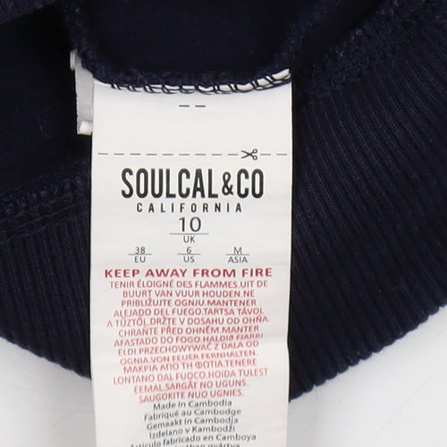 SoulCal & Co Blue Women's Hoodie Size 10 with Logo