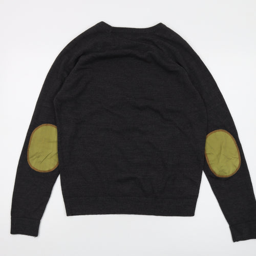 River Island Men's Black Pullover Jumper M