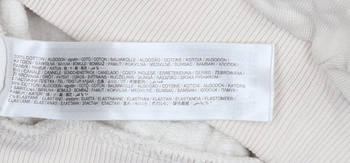 MNG Women's Ivory Pullover Sweatshirt, Medium