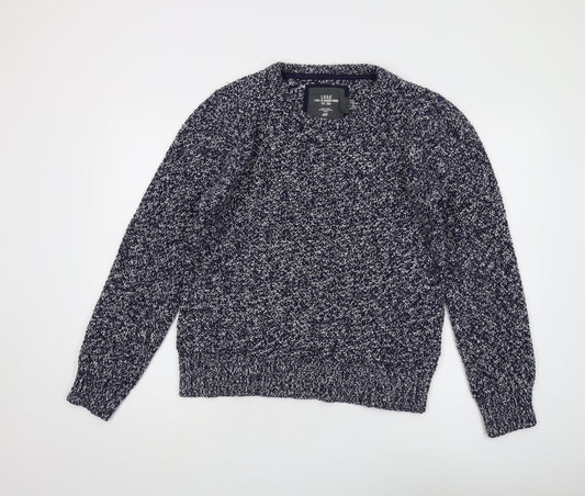 H&M Men's Blue Chunky Knit Pullover Jumper L