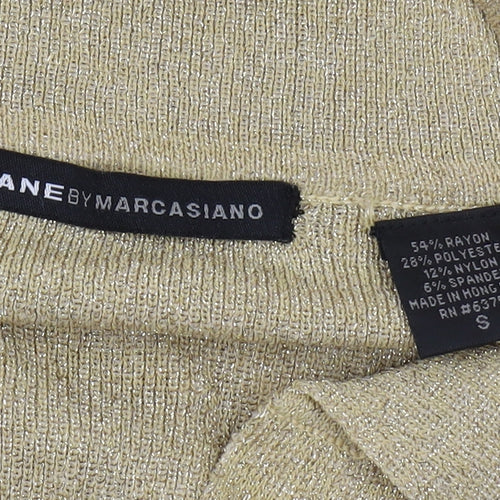 Jane by Marciano Women's Gold Collared Pullover Jumper - S