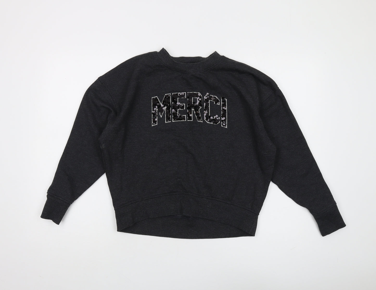 Next Petite Women's Black Pullover Sweatshirt XS