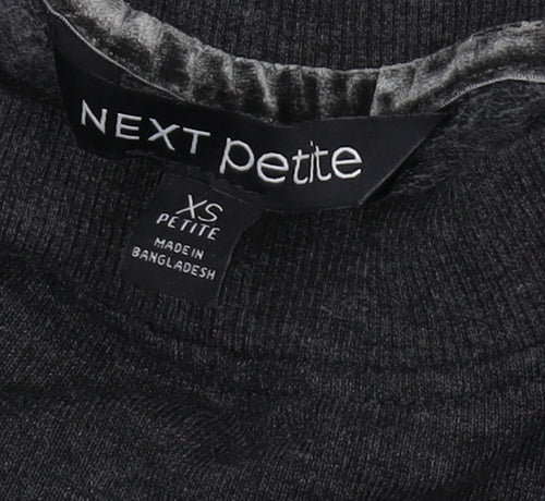 Next Petite Women's Black Pullover Sweatshirt XS