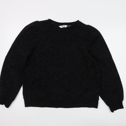Dorothy Perkins Women's Black Animal Print Sweatshirt Size 14