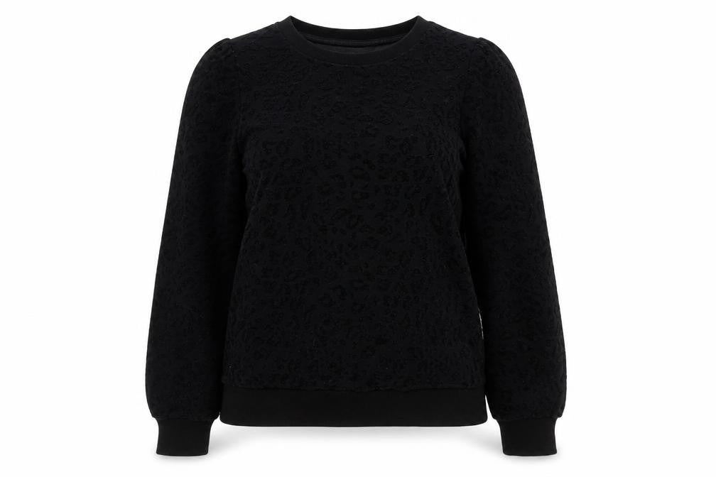 Dorothy Perkins Women's Black Animal Print Sweatshirt Size 14