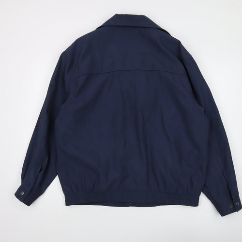 David Barry Men's Blue Windbreaker Jacket L