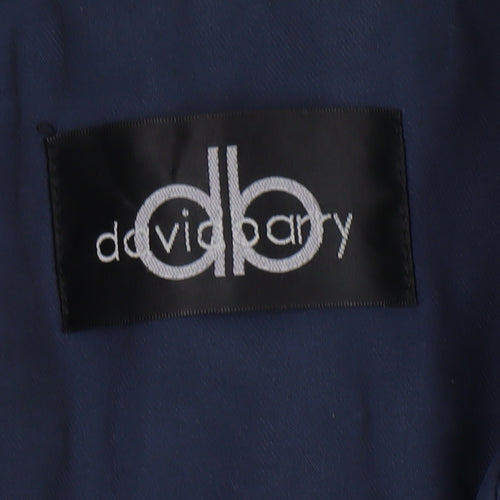 David Barry Men's Blue Windbreaker Jacket L