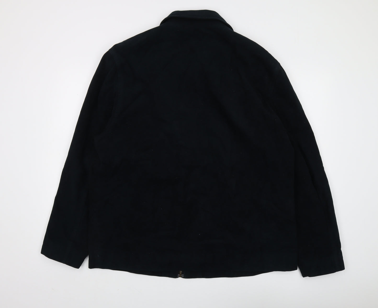 Burton Men's Black Cotton Jacket - Large, Zip Closure