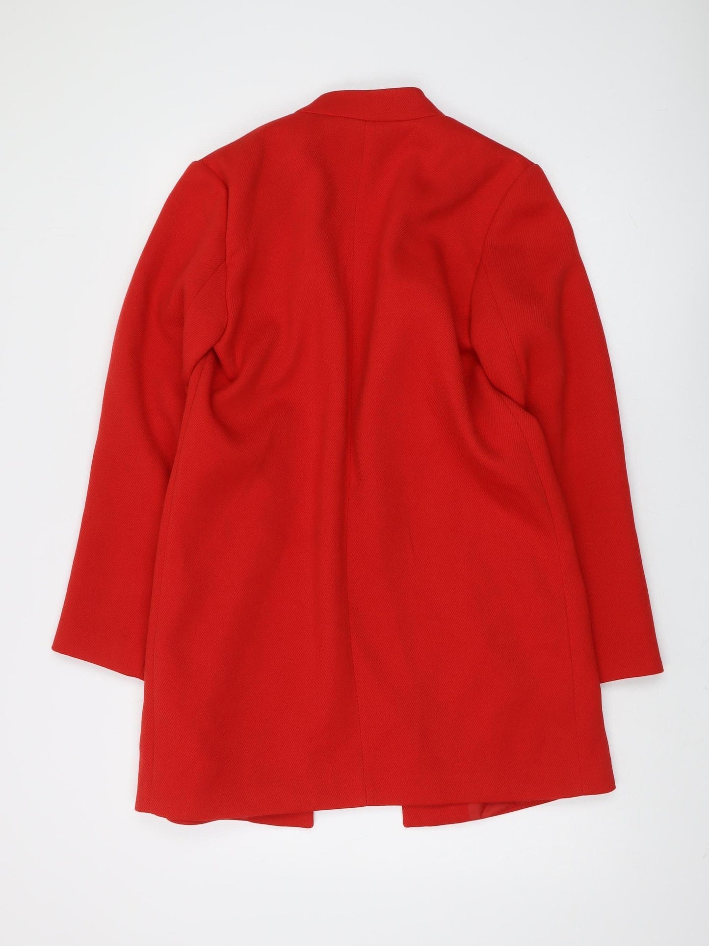 Dorothy Perkins Women's Red Coat Size 12 Mid-Length Open