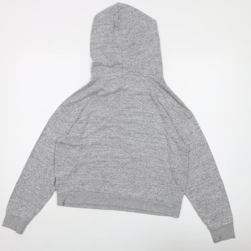 Gap Women's Grey Hooded Pullover Jumper XS