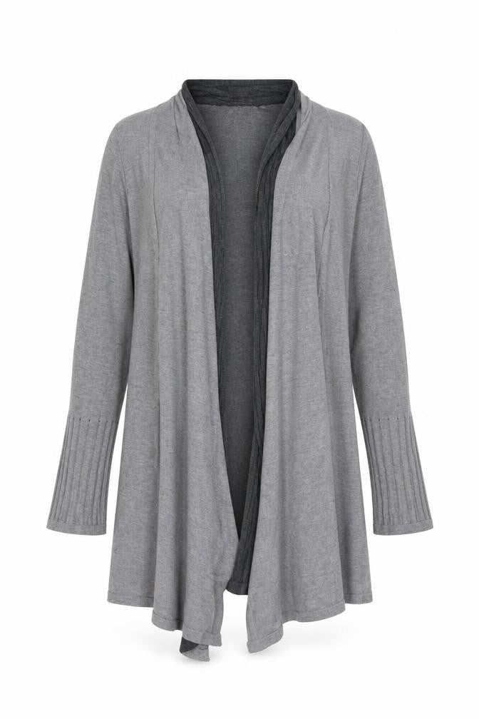 Front view of Per Una Women's Grey Cardigan, size 10, Regular