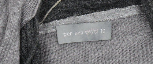 Per Una Women's Grey Cardigan Size 10 Regular