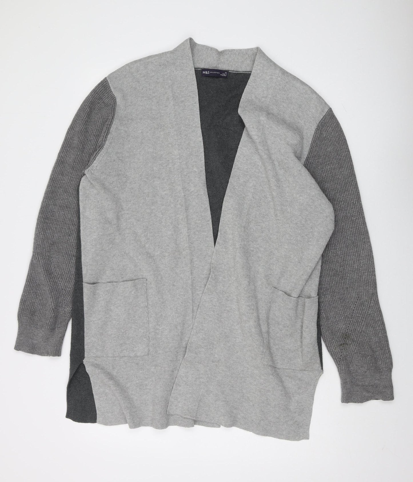 Marks and Spencer Women's Grey Cardigan Size 22