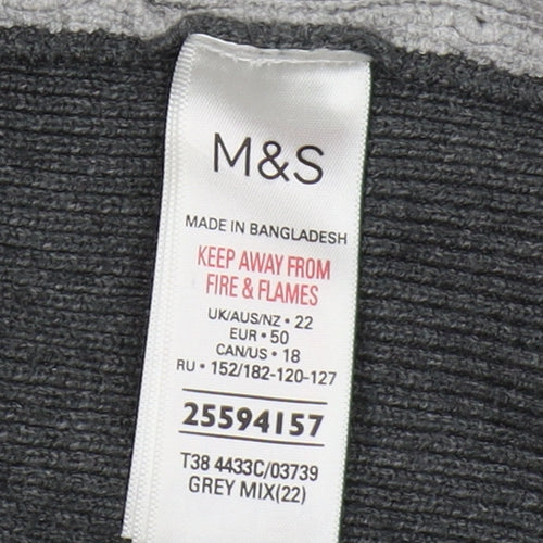 Marks and Spencer Women's Grey Cardigan Size 22