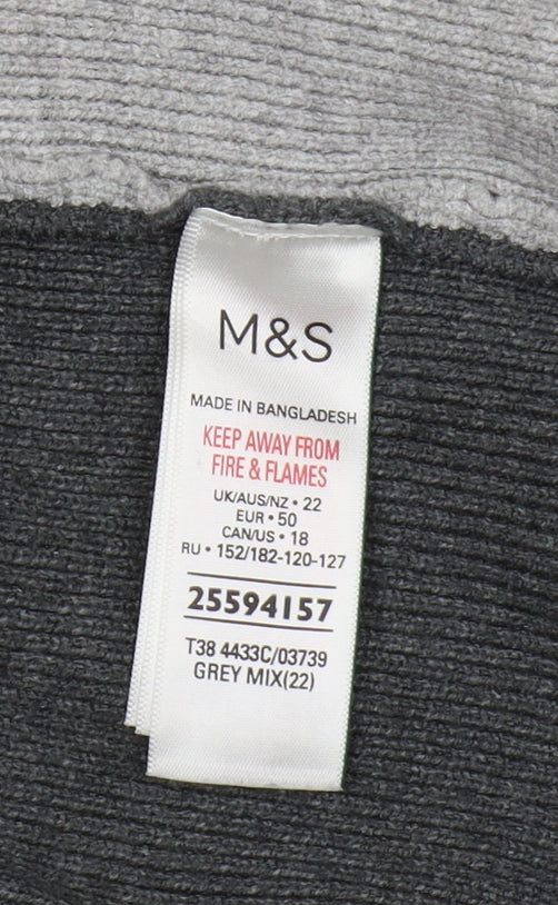 Marks and Spencer Women's Grey Cardigan Size 22