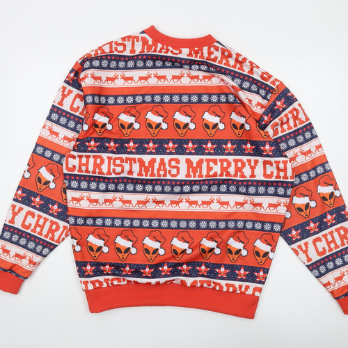 Asos Men's Christmas Alien Sweatshirt XS Multicoloured