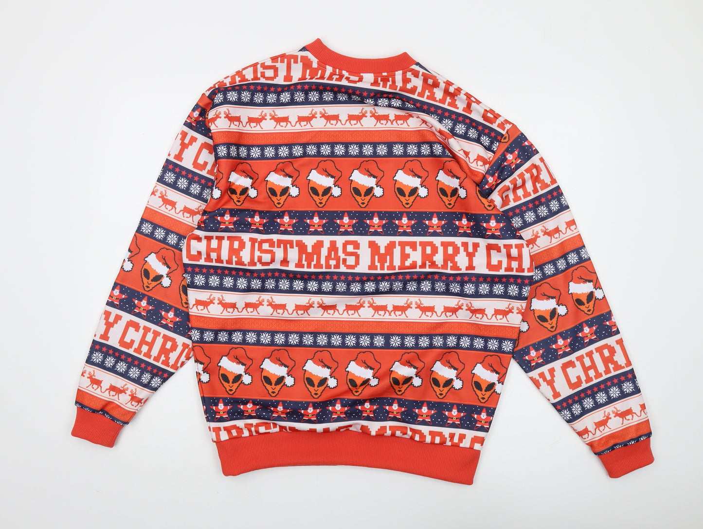 Asos Men's Christmas Alien Sweatshirt XS Multicoloured