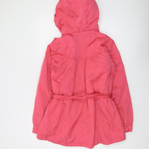 Next Women's Pink Anorak Jacket, Size 12, Hooded & Belted