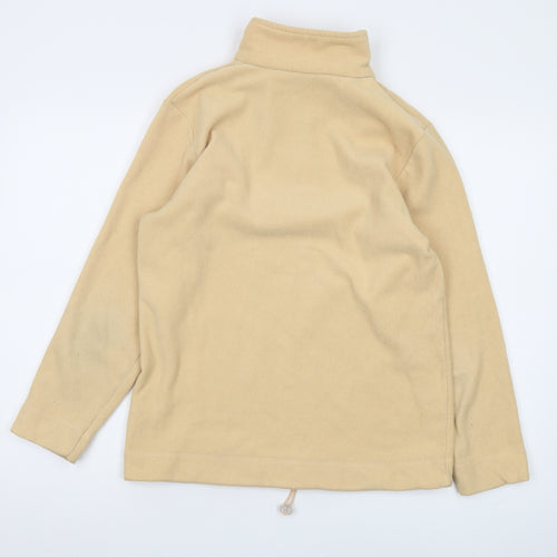 Tony Brown Unisex Beige Fleece Zip Pullover Sweatshirt M