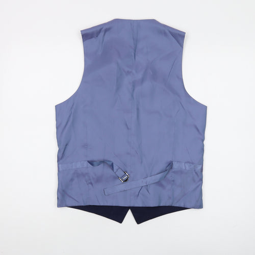 French Connection Men's Blue Slim Fit Waistcoat Size 38R