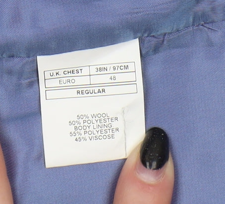French Connection Men's Blue Slim Fit Waistcoat Size 38R
