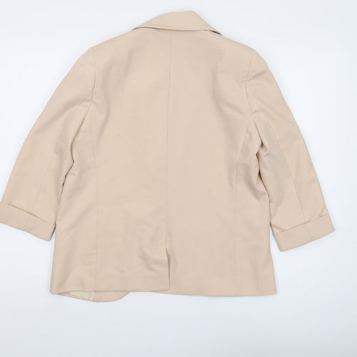 ASOS Women’s Beige Blazer Size 10 Regular 3/4 Sleeve