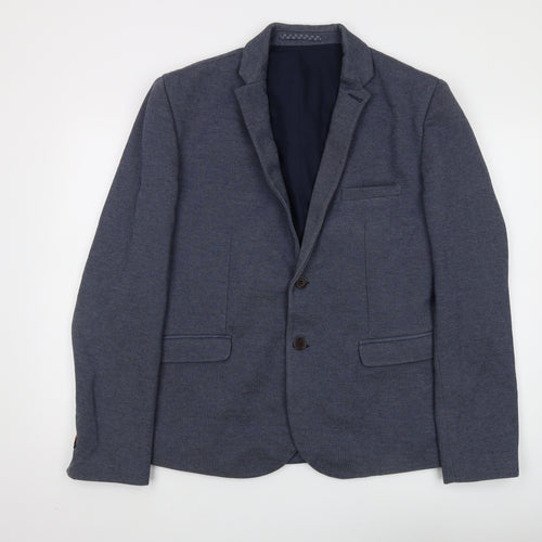 Burton Menswear Blue Blazer, Men's L 41-44, Single-Breasted