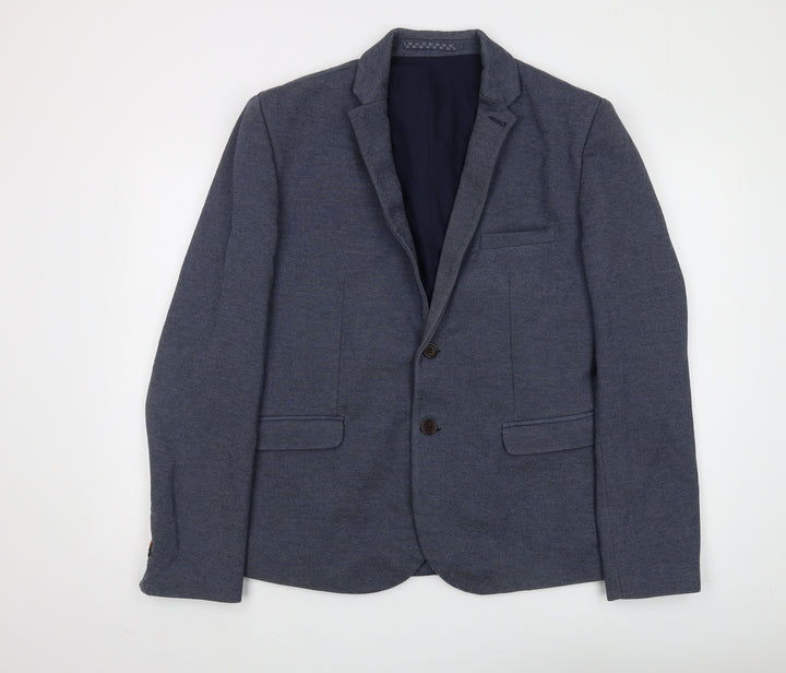 Burton Menswear Blue Blazer, Men's L 41-44, Single-Breasted