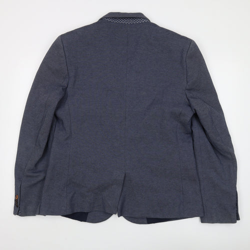 Burton Menswear Blue Blazer, Men's L 41-44, Single-Breasted