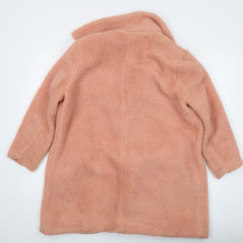 River Island Women's Pink Mid Coat Size 16