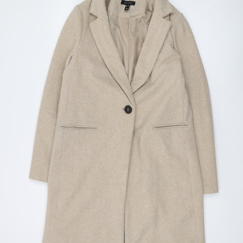 New Look Women's Beige Overcoat, Size 10, Casual & Formal