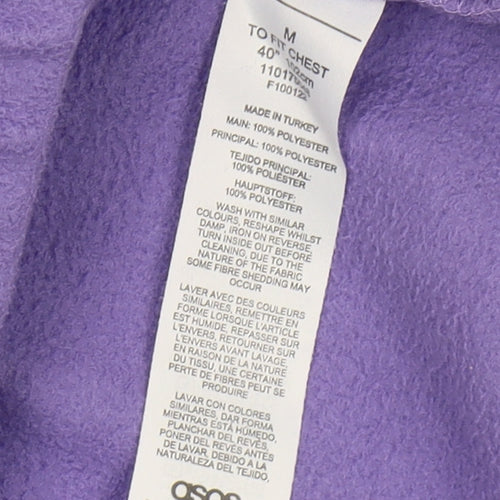 ASOS Design Unisex Purple Sweatshirt M Lightweight Fleece