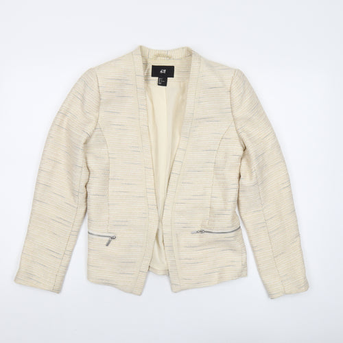 H&M Women's Ivory Blazer, Size 8, Regular Fit