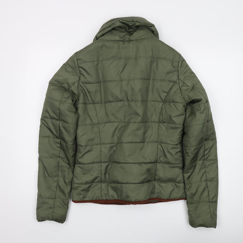 Only Women's Green Puffer Jacket, Size S, Casual Style